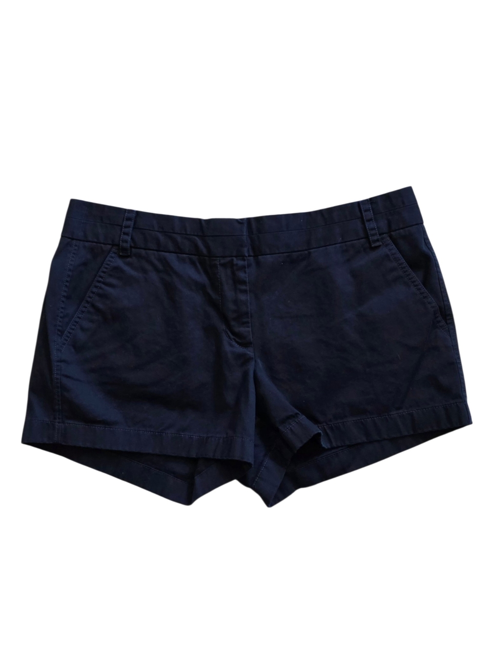 J.Crew‎ Sz 12 Dark Navy Blue Chino Preppy Classic Shorts